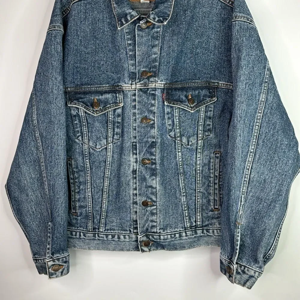 Levi Strauss 70507 4890 Denim Trucker Rancher Jacket Large